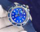 Swiss Quality Replica Rolex Submariner Blue Dial Diamond Bezel Blue Strap (8)_th.jpg